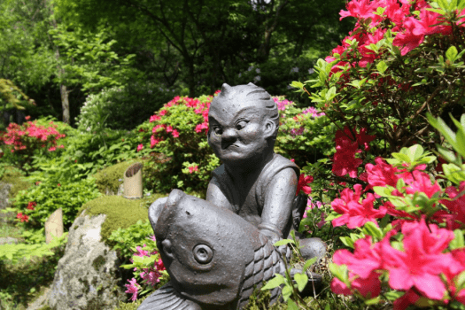 【庭園】季節の花咲く長生館の庭園