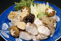 あんこう鍋はたっぷり季節の野菜と共に