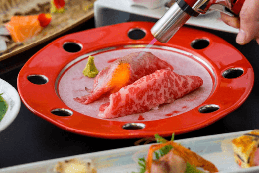 【夕食時セルフ飲み放題】当館オリジナル"新感覚・創作炙り会席"～炙りの音と香りはあなたが創る～