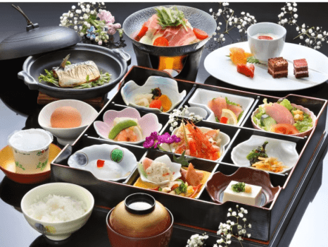 一部日程でバイキングでない時の朝食のセットメニューです