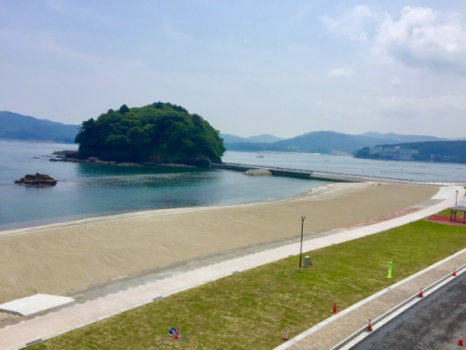南三陸町　海水浴場　【サンオーレ袖浜】