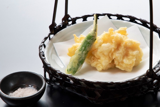 *夕食一例　鱧天麩羅