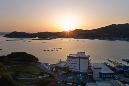 *【全景】外観と夕日