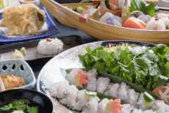 *【食事】鱧尽くし会席（一例）