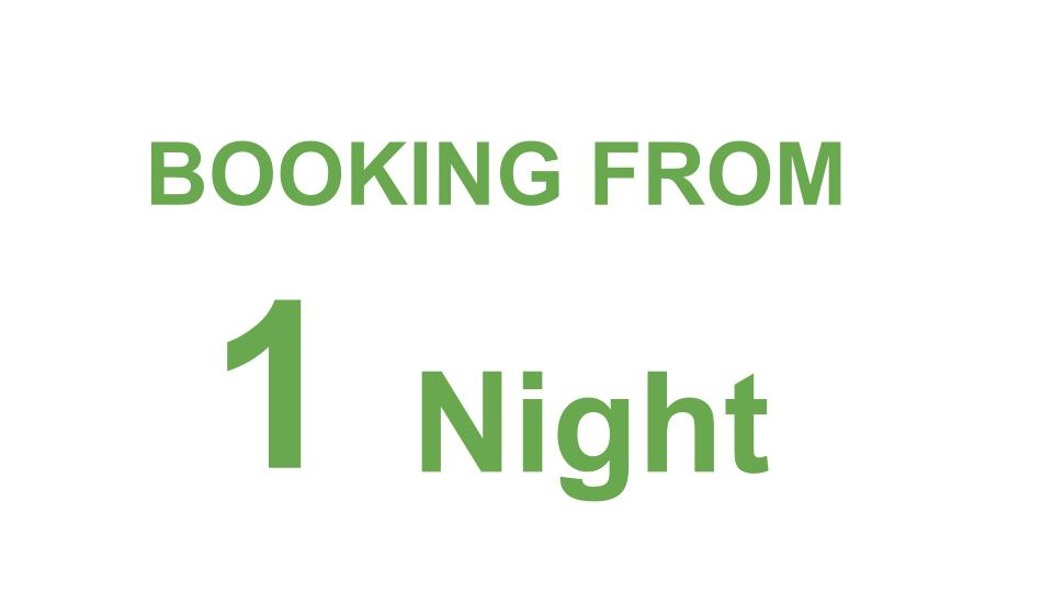 Booking from 1 night
