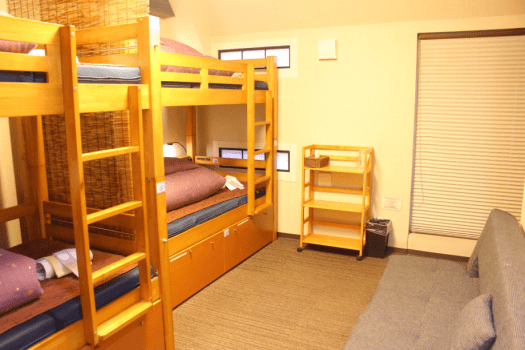 Mixed dormitory with balcony