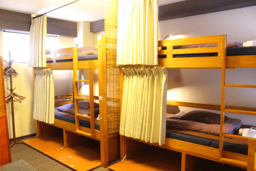 Mixed dormitory with balcony