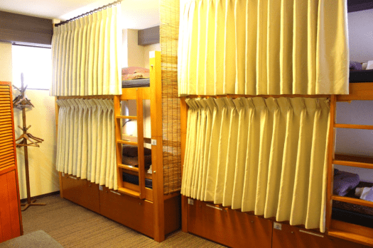 Mixed dormitory with balcony