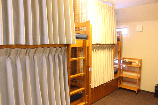 Mixed dormitory with balcony