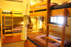 トイレ・シャワー付 男女共用ドミトリールーム（相部屋）