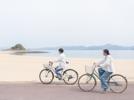 レンタサイクルは宿泊者無料！