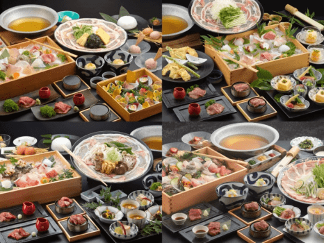 うららか旬味会席／ディナーイメージ　※季節毎に内容・お品書きは変わります（詳細はHP参照）