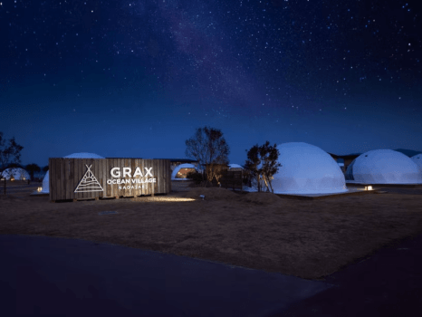ホテルライクに楽しめる日本最大級のグランピングエリア「GRAX OCEAN VILLAGE」