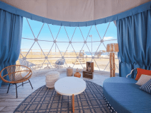 GRAX terrace／海に面したグランピングサイト。プライベート感ある快適な滞在を楽しめます。