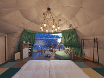 GRAX sauna yard/バレルサウナ付きのお部屋。温度調整可能な冷たい水風呂も完備。