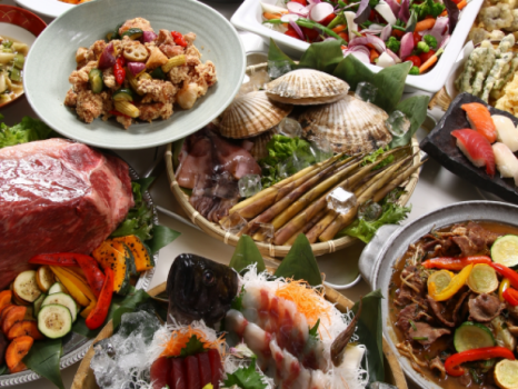 7・8月限定プラン！【夕朝付】夏の道産食材と富良野の採れたて野菜が大集合♪夏のビュッフェプラン