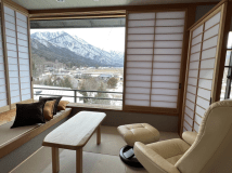 お部屋からは美しい北アルプスの山並みをお愉しみいただけます