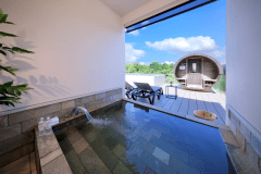 H棟〈モダンジャパニーズクリスタルスイート Pool & Spa〉｜プール／サウナ／ジャグジー／温泉