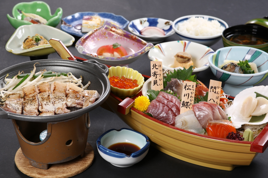 Standard package including dinner and breakfast. Dinner comes with Sashimi Boat!