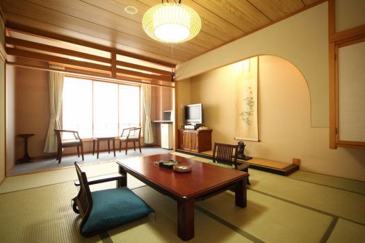 和室の一例。ゆったりと寛げる純和風のお部屋。