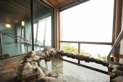 津軽海峡を一望できる露天風呂（※男女）