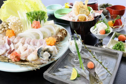 淡路島3年とらふぐコース
※写真は４人盛です。