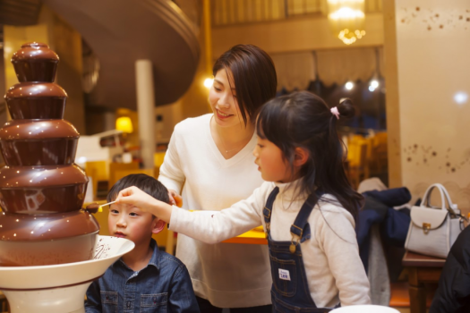 【ディナーバイキング】お子さまに大人気！チョコレートファウンテン