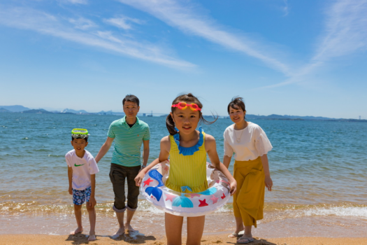 【ビーチ】ホテル隣接ビーチで夏を満喫！