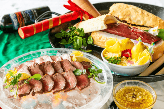 ＧＷ目玉料理！牛タン　塩釜焼き　塩だれソース