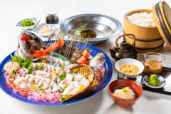 桃鯛尽くし（姿造り・しゃぶしゃぶ・鯛茶漬け）春のバイキング3月～5月