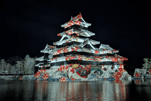 松本城プロジェクションマッピング