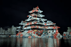 松本城プロジェクションマッピング