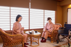 バリアフリー半露天風呂付き特別室 411号室　大切な方と楽しいひと時を