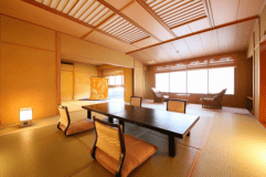 【禁煙】特別室　和室15畳＋8畳＋檜風呂（92平米）　客室の様子