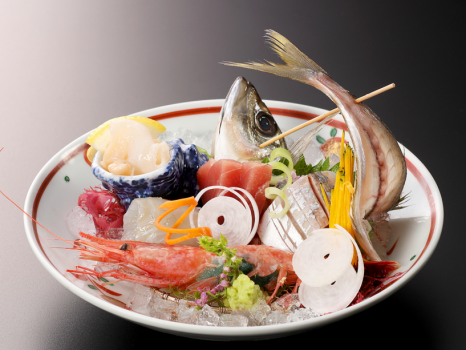 夏の料理一例：御造り