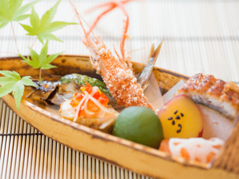 前菜一例：若鮎