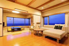 海一望の特別室301露天風呂付リビング和洋室