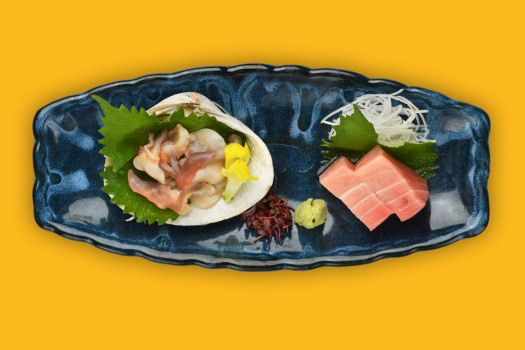 北寄貝の御造り　福島お膳