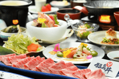 【メイン料理のお肉が２倍！】豊かな自然で育った上質な福島牛の満喫まんぷくプラン♪１泊２食付き