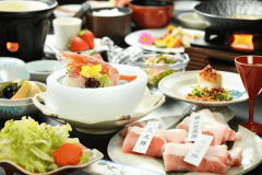 【メインの福島ブランド肉が２倍！】旨！甘！さっぱりブランド豚の満喫まんぷくプラン♪1泊2食付き