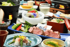 【メイン料理のお肉が２倍！】豊かな自然で育った上質な福島牛の満喫まんぷくプラン♪１泊２食付き