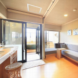 客室露天風呂に隣接したシャワーブースがございます