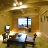 木の温もり溢れる露天風呂付和室の一例