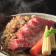 厳選飛騨牛70ｇに当館オリジナルの味噌を絡め、じゅう～っと焼きながらお召し上がりください
