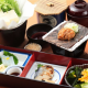 飛騨名物「朴葉味噌」付きの和食