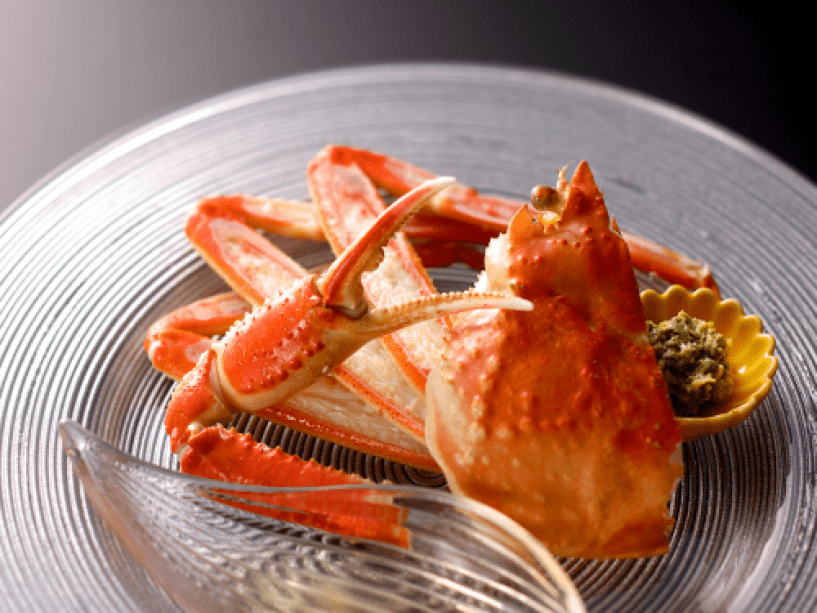 酢物　本ズワイ蟹、カニ味噌