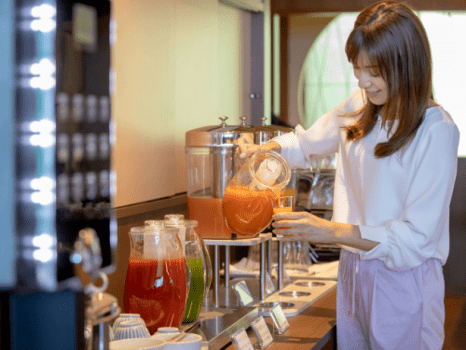 朝食ビュッフェ