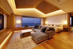 最上階トップフロアスイート（リビング）