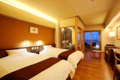 スーペリアルーム和洋室の洋室部分