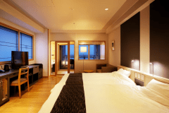 デラックスルーム和洋室の洋室部分